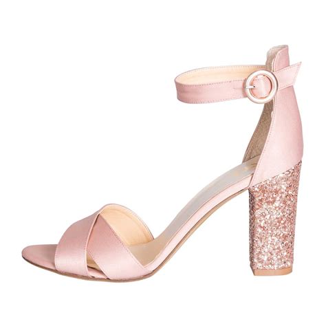 sandali tacco mwdio chanel rosa cipria cinti
